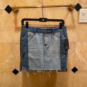 PAIGE Jean 2 shades colored mini skirt (size 26)
